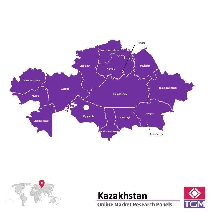 PANEL ONLINE DI KAZAKHSTAN |  Riset Pasar di Kazakhstan