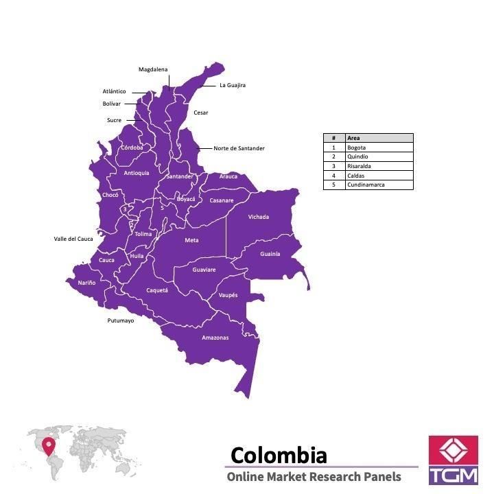 PANEL ONLINE DI KOLOMBIA |  Riset Pasar di Kolombia