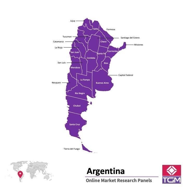 PANEL ONLINE DI ARGENTINA |  Riset Pasar di Argentina
